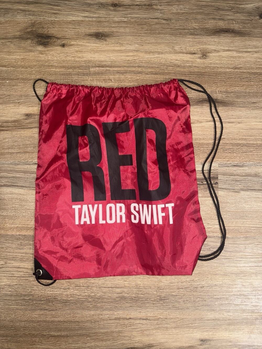 Taylor Swift Red Tour Drawstring Bag Very Good Condition
